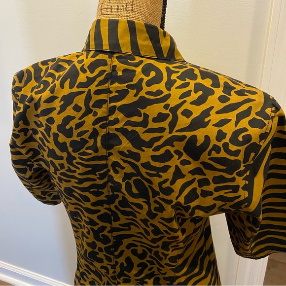 Proenza white label tiger print short sleeve dress in size small NWT. - Picture 4 of 9